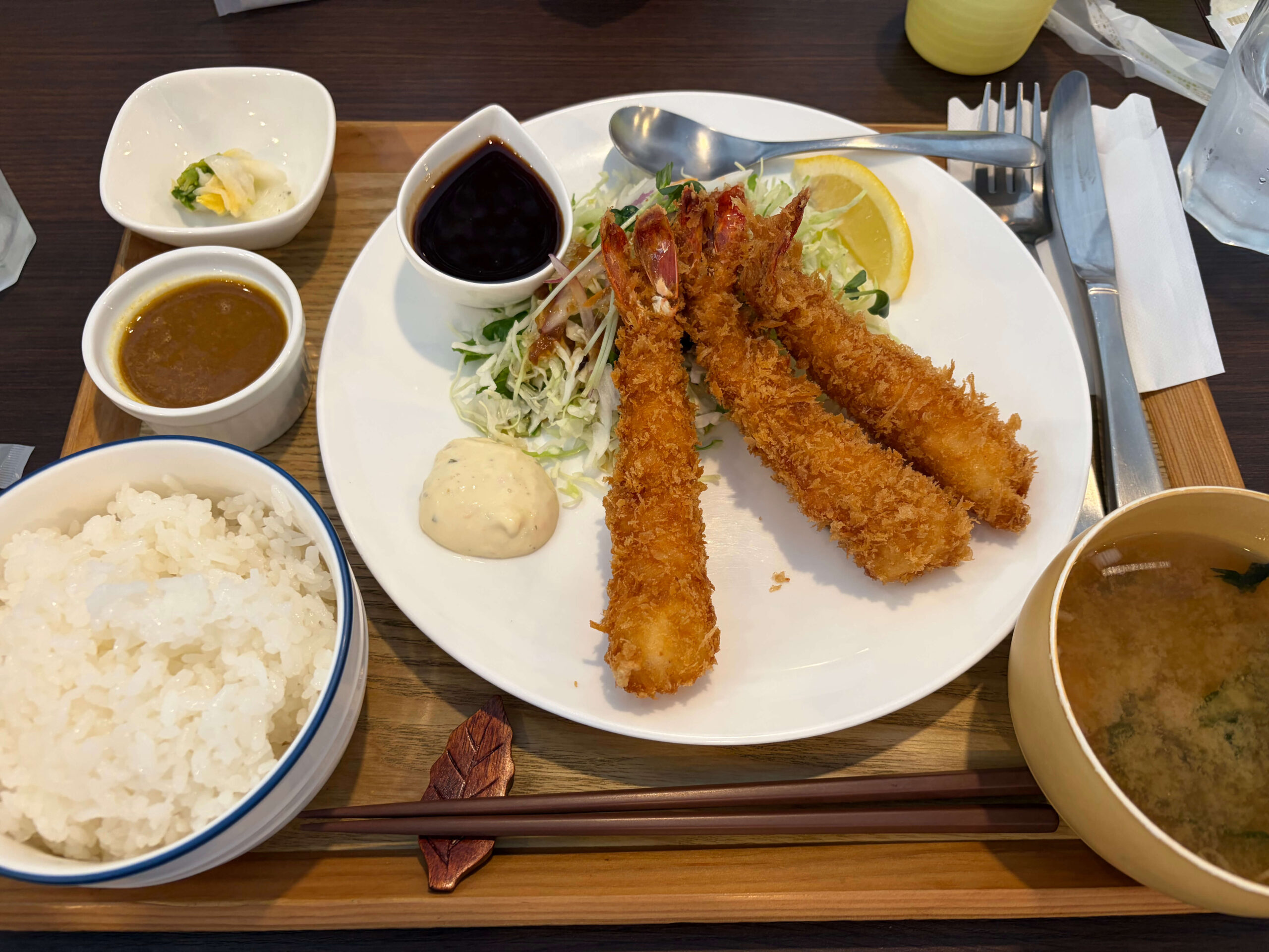 キッチン ヒイラギ 海老フライ定食1,680円